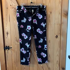 Banana Republic Floral Work Pants